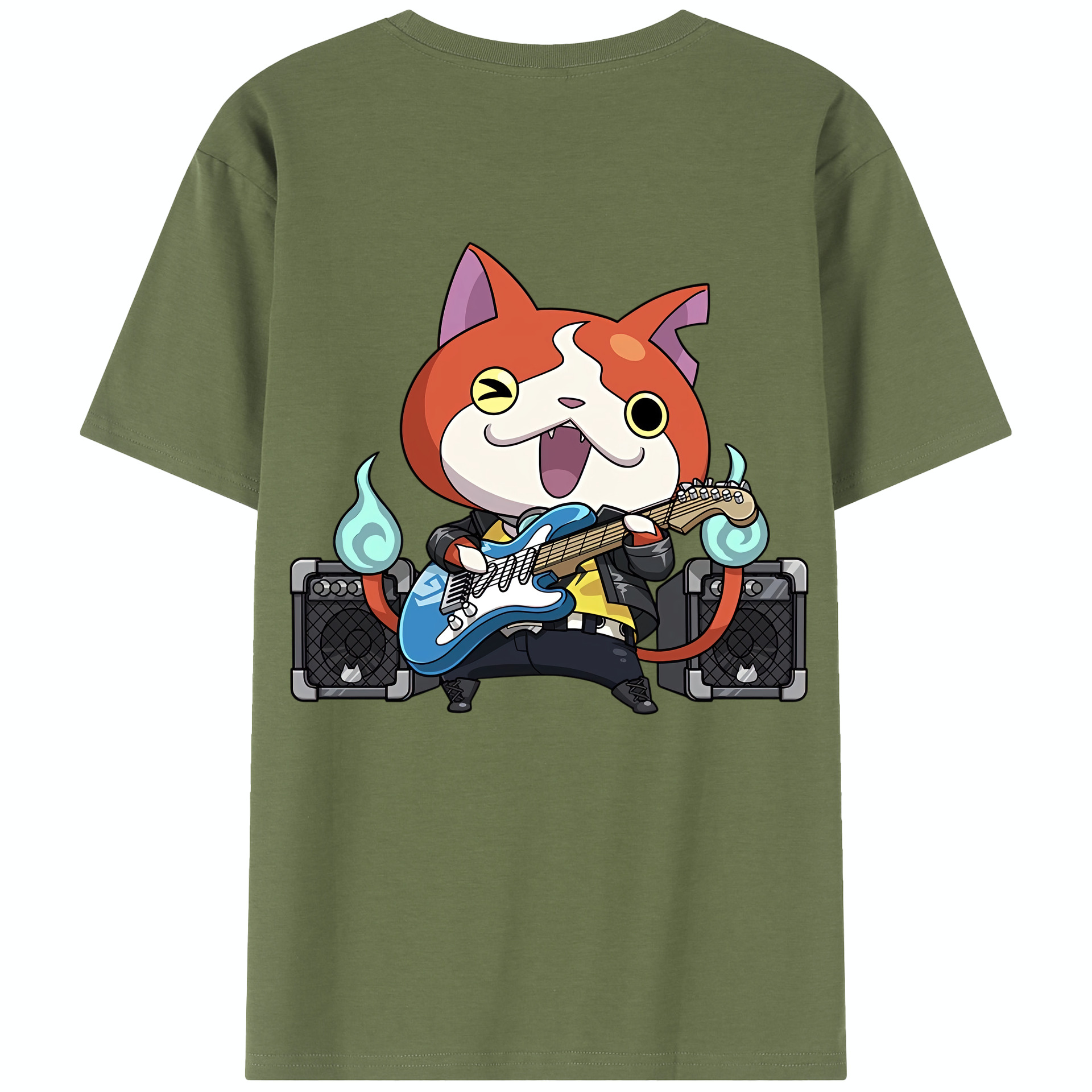 （画像用） 妖怪ウォッチ Yo-kai Watch 綿100％半袖Tシャツ（背面プリント）